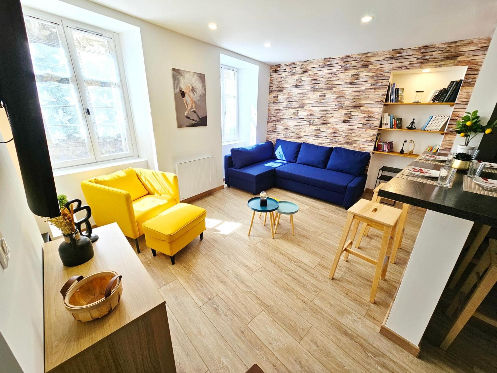 Rez De Chaussee Appartement A Tournus - Yellow Kültér fotó